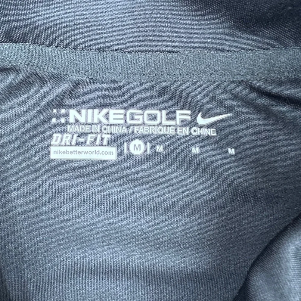 Nike Golf Dri-FIT Polo Shirt M Table Mountain Fresno‎ Gray Black Colorblock NWT